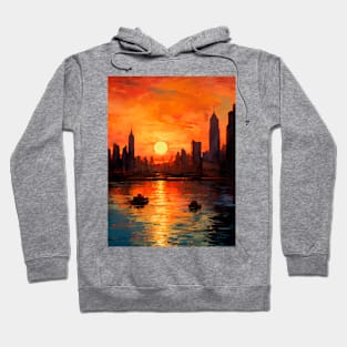 New York sunset I Hoodie